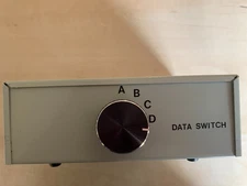 Four Port Data Switch Unbranded