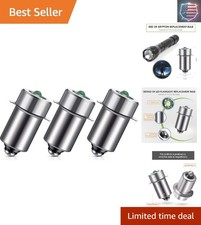 3 Pieces 3-6v LED Bulb Flashlight Replacement Bulb 3w Dc3v P13.5s LED Flashli...