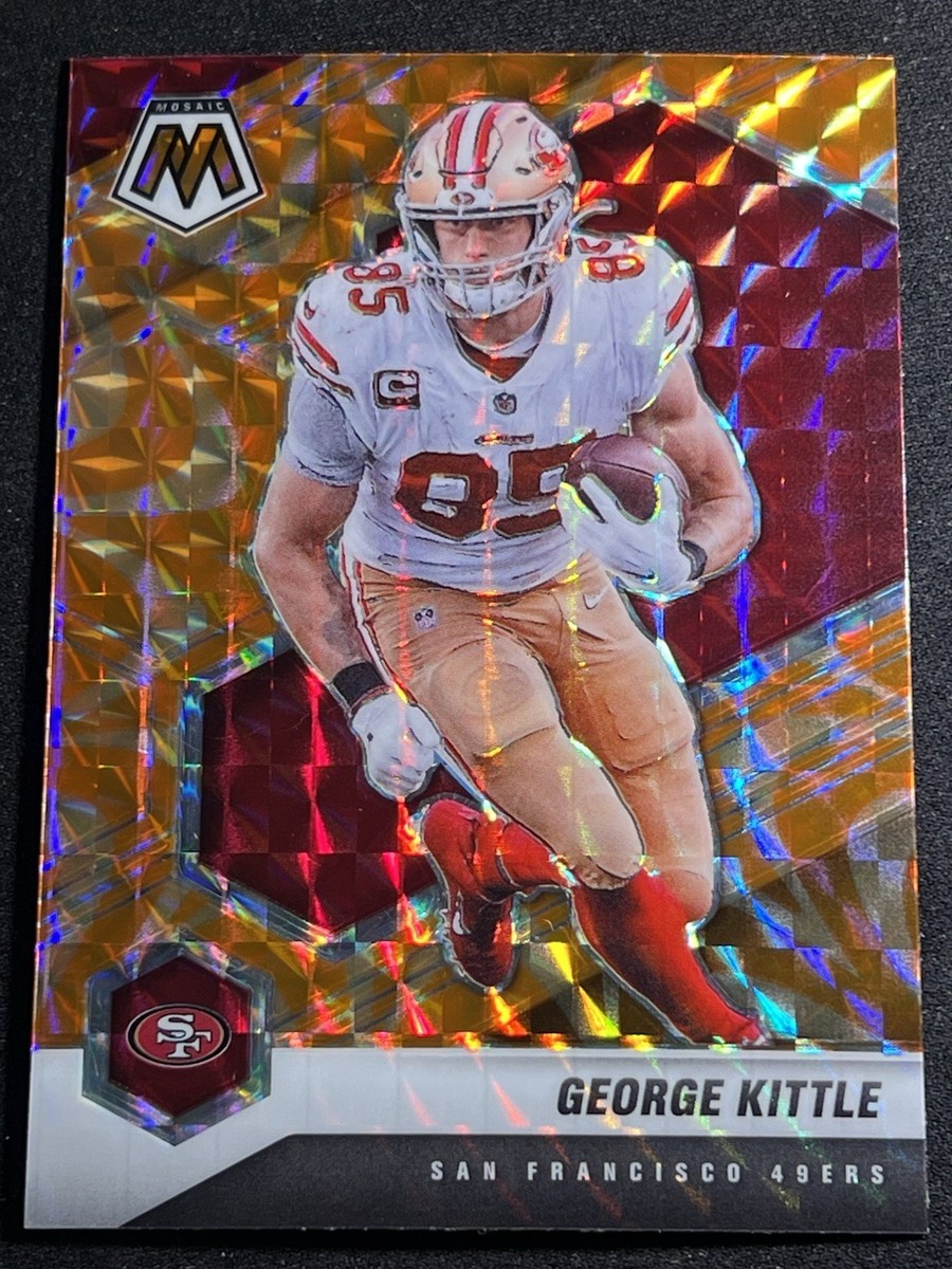 2021 Panini Mosaic - George Kittle #176 Mosaic Reactive Orange