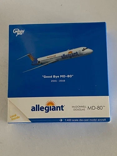 Gemini Jets Allegiant McDonnell Douglas MD-82 1:400 N864GA GJAAY1777 Good Bye - product listing photo
