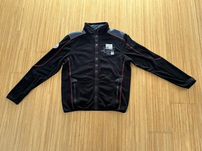 Camp David Fleecejacke Gr. S Schwarz Rot Outdoor Zip