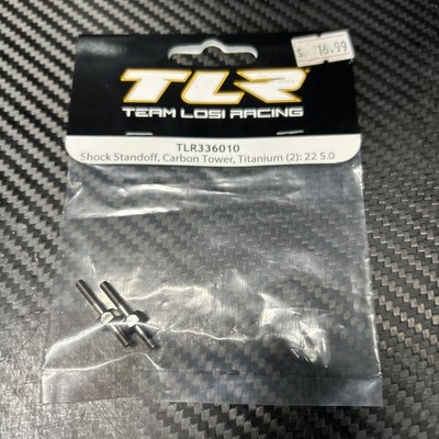 Team Losi Racing TLR336010 Carbon Tower Titanium Shock Standoff (2) 22 Series