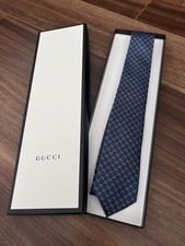 GUCCI tie navy blue