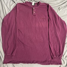 Vintage 90s Killington Vermont Ski Resort Henley Longsleeve Shirt L Made In USA