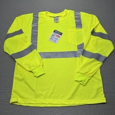 NEW Portwest Reflective Shirt Mens Large Long S192 42-44 Chest High Visibility