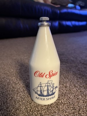 Vintage Shulton Old Spice AfterShave 6 oz Wayne NJ 1970s RARE,Very Hard To Find