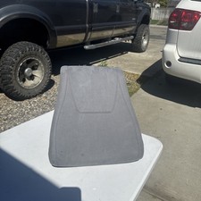 Ready Rocker Portable Rocking Chair Lumbar Back Seat Bounce Faux Suede Grey