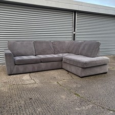Dark grey DFS Orka L shape corner sofa - Delivery Available