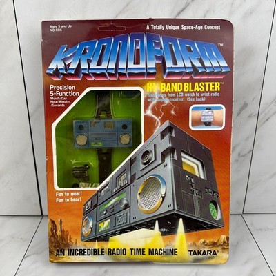 SEALED NEW Vintage Transformers Takara Time Machine Hi-Band Blaster LCD Watch