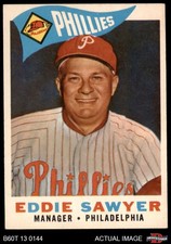 1960 Topps #226 Eddie Sawyer Phillies MANAGER 5 - EX