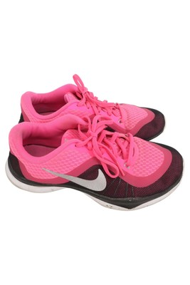 NIKE Flex Trainer Damen Sportschuhe Gr. 38.5 Rosa Schnürung