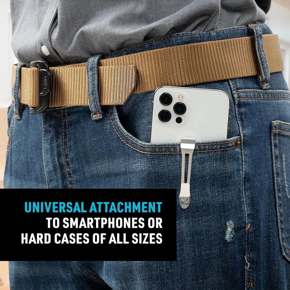 Hipclip Universal Pocket Clip - Stainless Steel Adhesive Clip - Pocket Accessori - Image 3 of 4