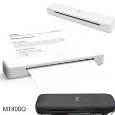 HPRT MT800Q Bluetooth A4 Thermal Printer Portable Inkless for Travel Mobile Home