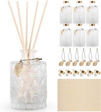 Glass Reed Diffusers Bottles Home Diffuser Bottles W/ 40PCS Reed Diffuser Sticks