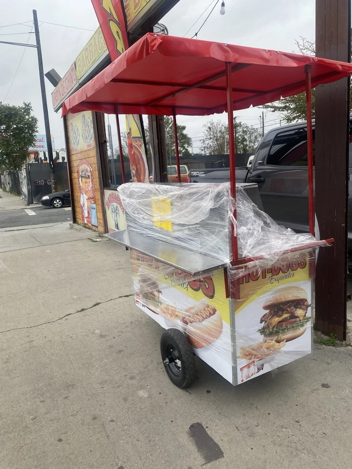 Hotdogs/Burgers Cart with Bun Warmer. Flat-Top Grill and Fryer for the Fries 🍟 - Image 2 of 4
