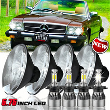 Fit Mercedes-benz 380sl 450sl 560sl 4pcs 5.75 Round Led Headlights Hilo Beam