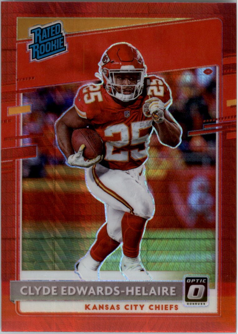 2020 Donruss Optic Red Hyper #171 Clyde Edwards-Helaire RR - FB