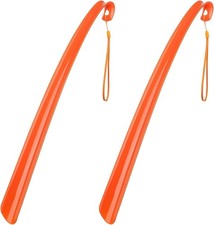 Extra Long Shoe Horn with Durable Plastic/Wood and Lanyard for Ease of Use