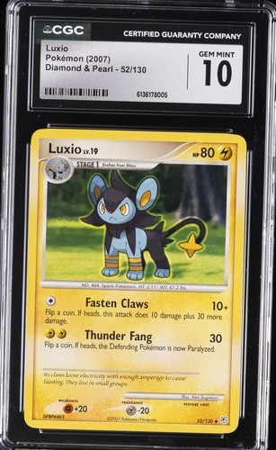 Luxio graded CGC 10 for sale on eBay