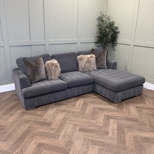 Graphite - DFS Freya 4 Seater Lounger Chaise Sofa- Delivery Available