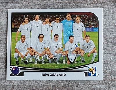 Panini World Cup 2010 No. 448 Team Sticker New Zealand