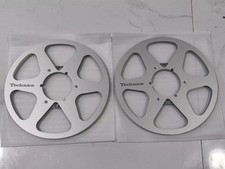 One Pair silvery Technics 10.5'' 1/4'' TAPE REEL TO REEL TAPE Recorders RS 1500