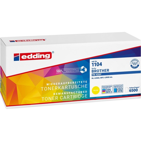 Edding 18-1104 Edding Gelb Toner Kompatibel Zu Brother TN-426Y-image