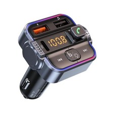 Bluetooth FM Transmitter for Car, PD 30W QC3.0 Fast Charging, Dual Mics