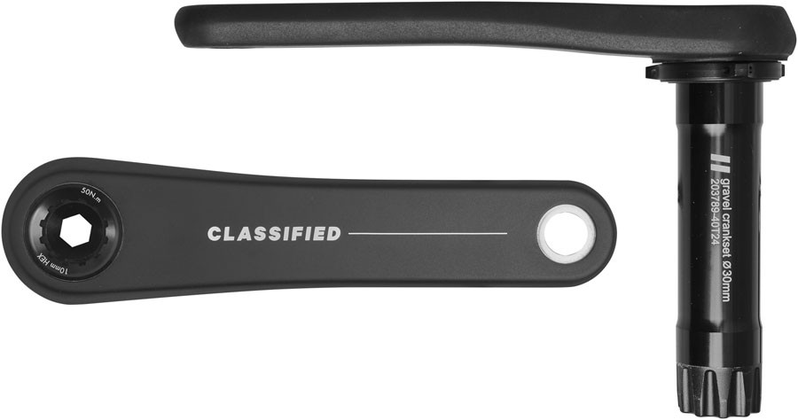 Classified Aero Gravel Crankset - 170mm 30mm Spindle Black 52690₽