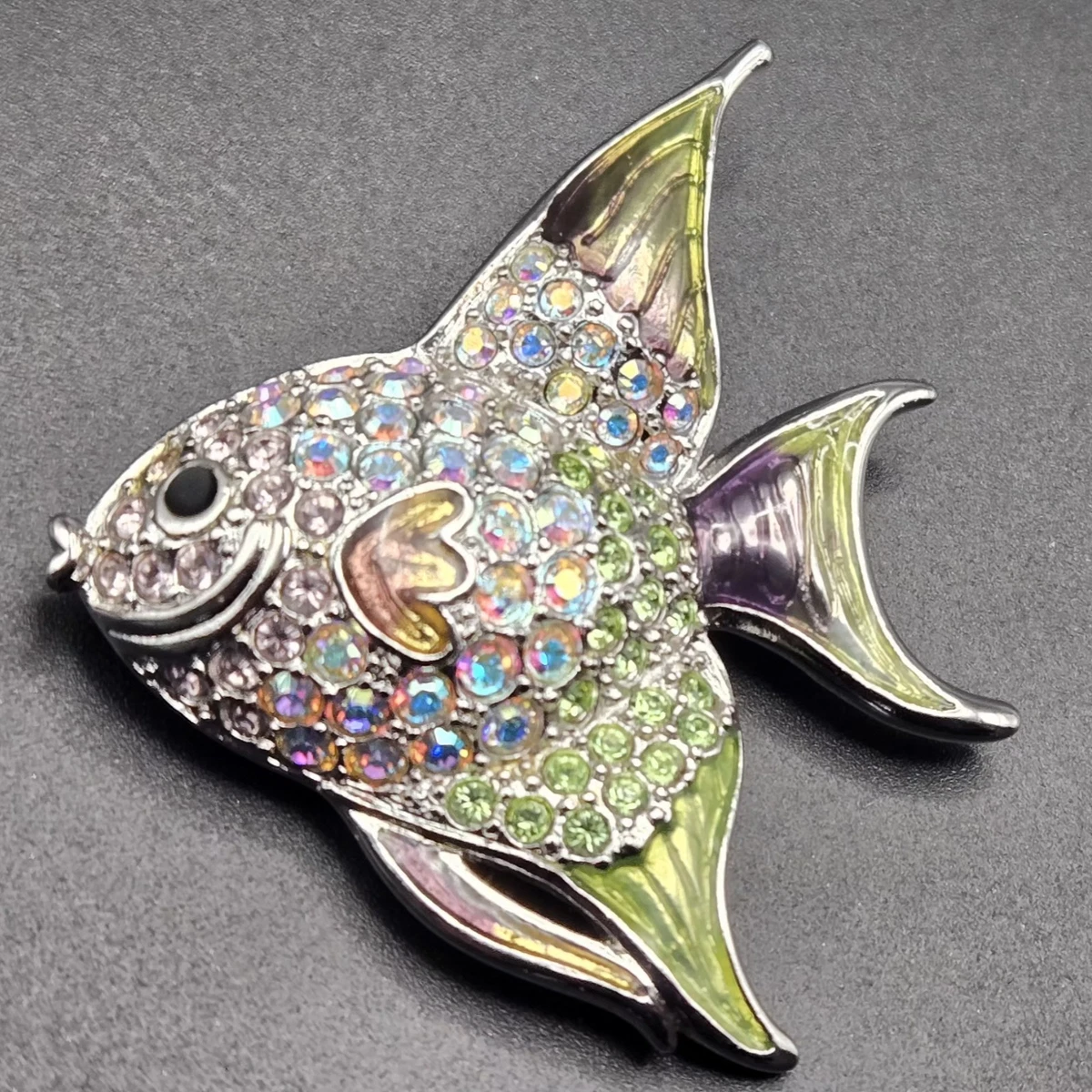 swarovski fish brooch products for sale | eBay