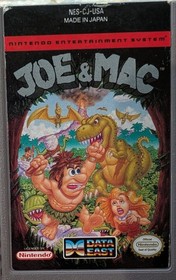 Joe & Mac - Nintendo NES - Loose Game Cartridge Only - Data East Cart Dinosaur