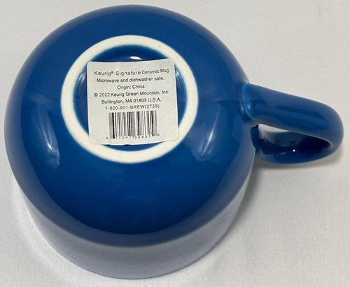 Tazza da caffè in ceramica firmata Keurig BLU con logo in rilievo 14,5 oz - Foto 4 di 5
