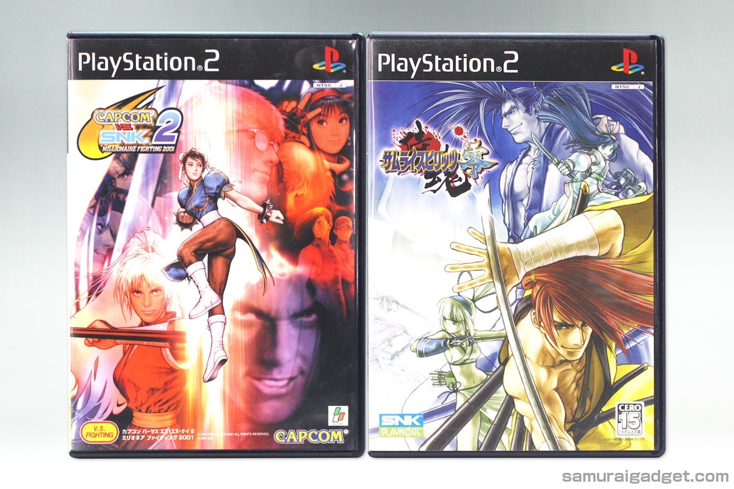 Capcom vs SNK 2 : Mark of the Millennium 2001 & Samurai Shodown V PS2 JPN NTSC-J