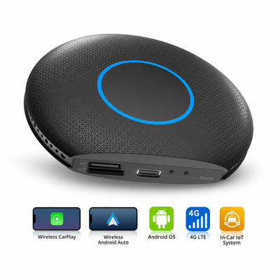 ATOTO Android OS  AI Box Wireless CarPlay& Android Auto Adapter Plug&Play 4G LTE
