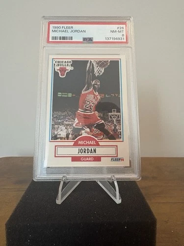 1990 Fleer Michael Jordan #26 PSA 8 NM-MT Chicago Bulls HOF Basketball Card