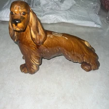 Vintage 1950s Royal Haeger Ceramic Standing Cocker Spaniel Dog; 9.5in