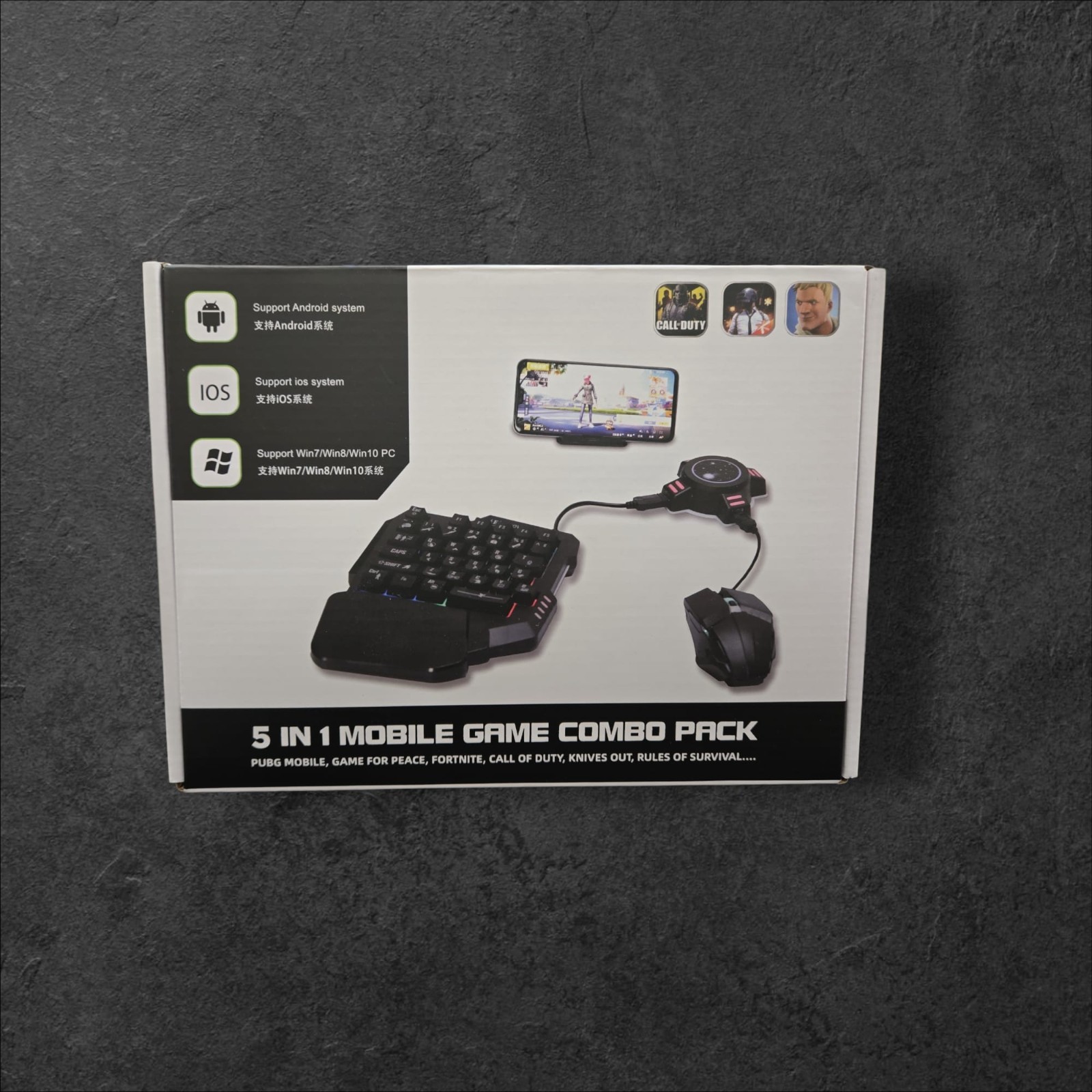 GAMING WIRELESS BLUETOOTH 5 IN 1 COMBO KEYBOARD AND MOUSE High Quality Keyboard