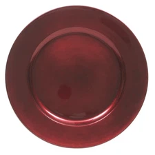 13 Red Round Charger Melamine Plate, ChargeIt by Jay, Wedding, Dinner