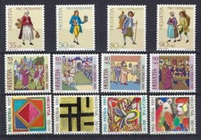 Switzerland 1989, 1990 & 1991 Pro Patria Sets Mint Never Hinged