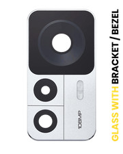 Back Camera Lens With Bracket / Bezel Fo Xiaomi 12T 2 Piece Set  Silver 