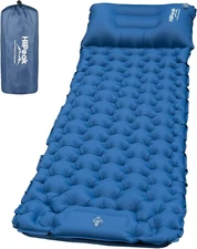 Sleeping Pad - Ultralight Inflatable Sleeping Mat with Built-In Foot Pump, Durab