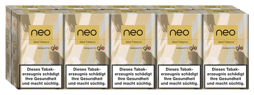 neo gold Tabaksticks für Glo Erhitzer heat not burn 2 Stangen je 10 Packungen