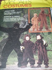 McCALL'S 7863-ADULT GORILLA - MONKEY - BEAR COSTUME PATTERN LG 38-40 FF
