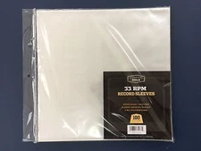 100 Clear Poly Plastic LP Outer Sleeves 2 Mil 12" Vinyl 33rpm Record Album Cover