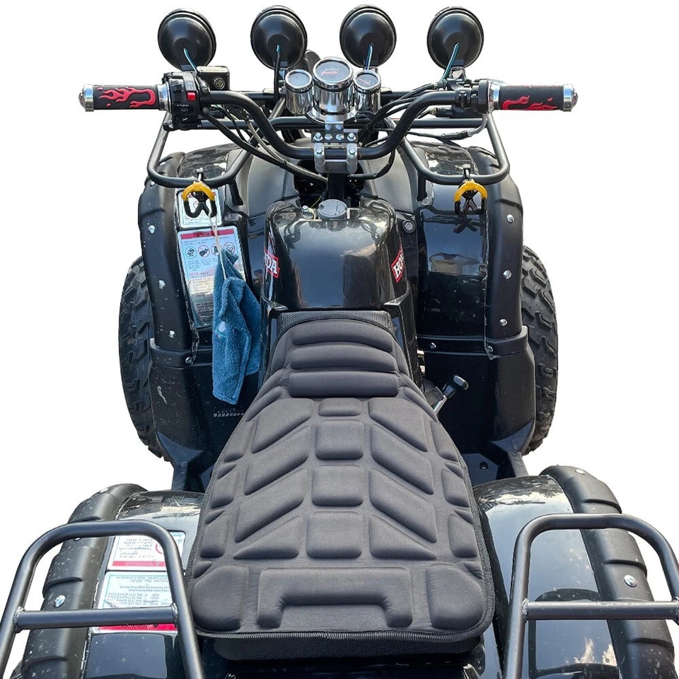 Funda de asiento para ATV Protector de asiento Cojín Almohadilla Negro Universal para Polaris Sportsman Foto 2 de 4