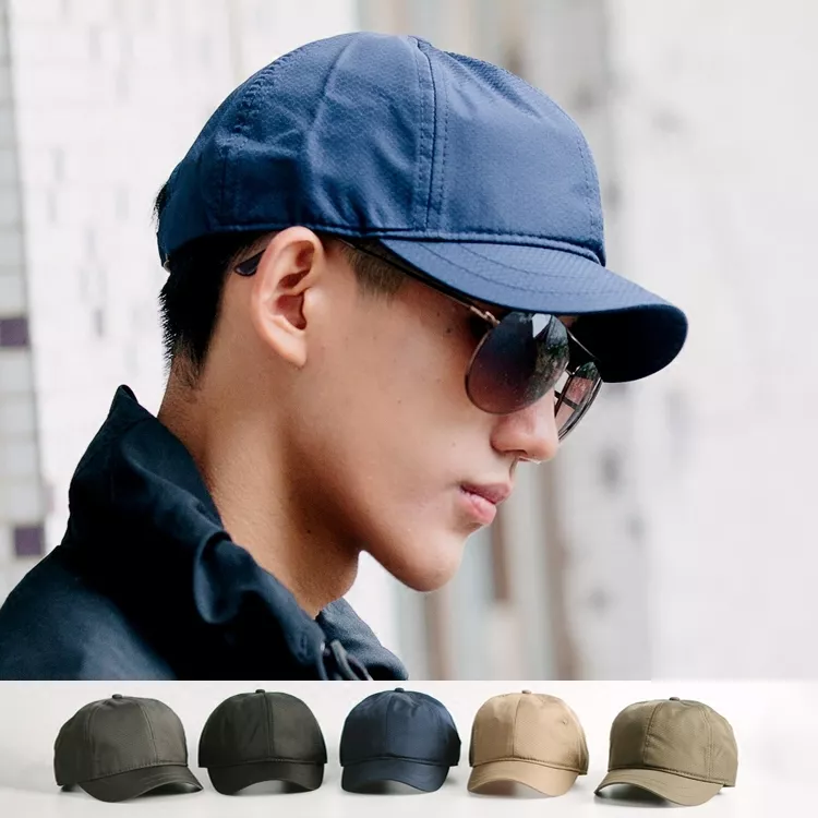 New Men Unisex Short Brim Baseball Caps Golf Trucker Hats Solid Vintage  Stylish