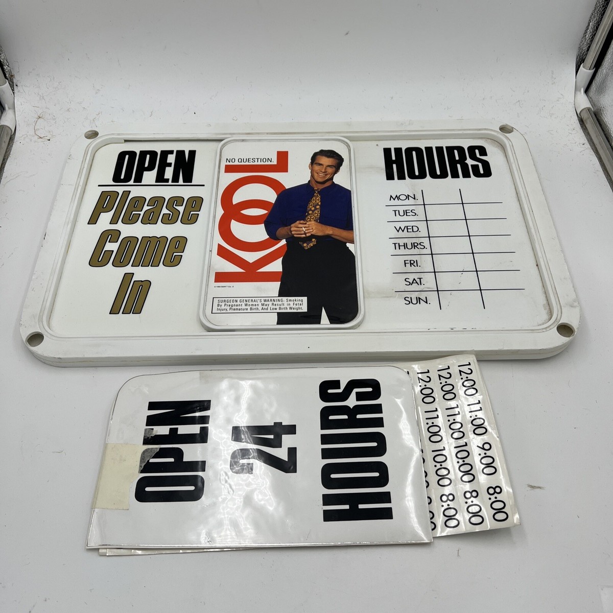 1970’s KOOL タバコ　クール　シガレット　看板　ガレージ　バー　サイン Vintage KOOL 