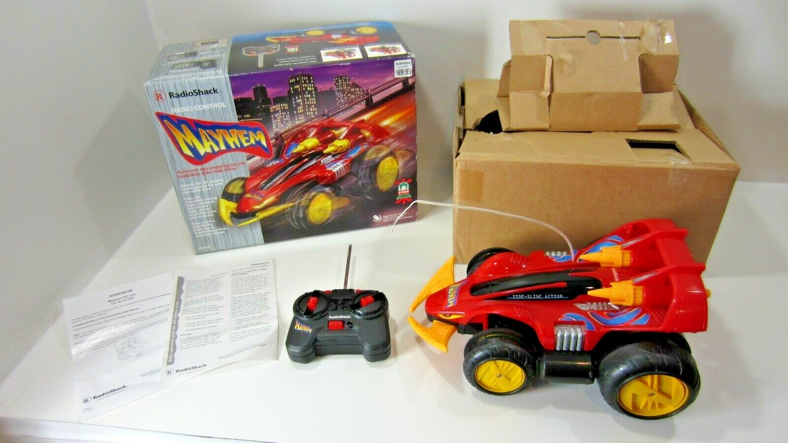 UNUSED Vintage Radio Shack MAYHEM R/C Car Remote Control 60-4260