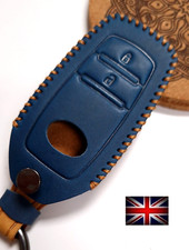 Leather Key Cover for TOYOTA Aygo X Auris Yaris Rav4 Remote Fob Keyring Clip 14