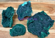 Wholesale Lot 4pcs Natural Botryoidal Malachite Specimens Crystal Raw Healing